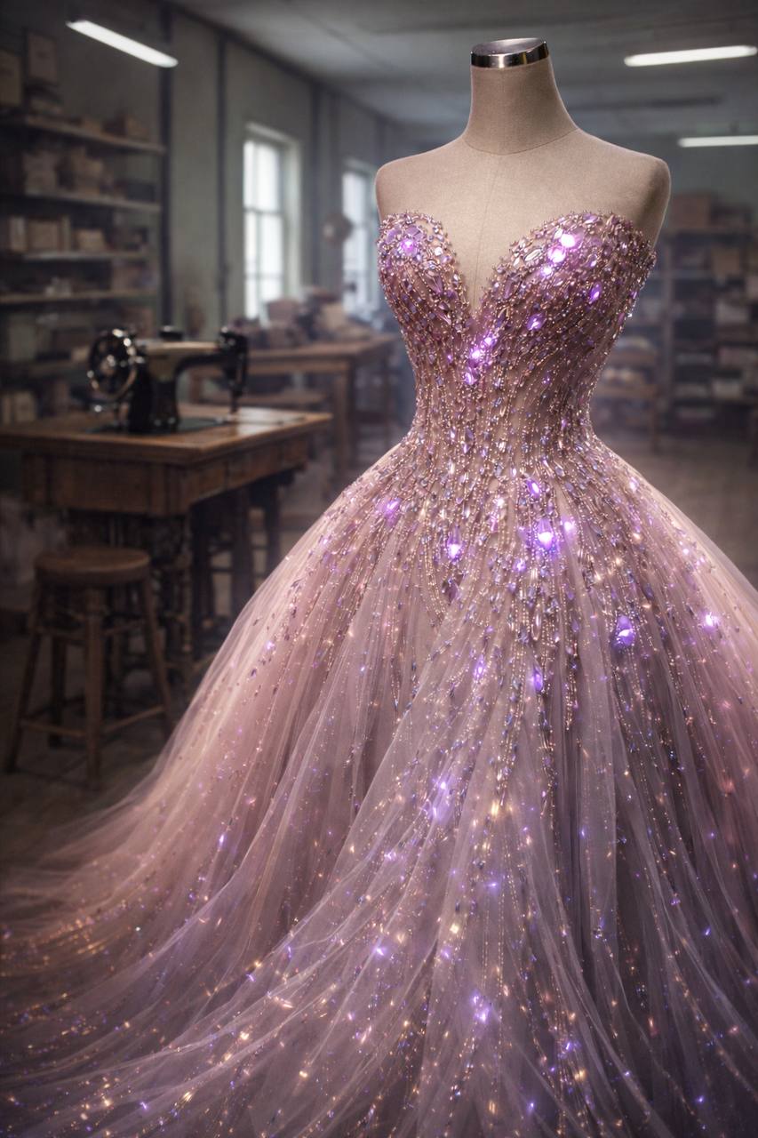 BRIQA — Exquisite embroidered gown showcasing master craftsmanship